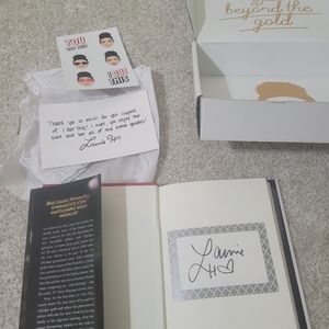 Laurie Hernandez autographed book, Simone Biles book, & Balancing Act book